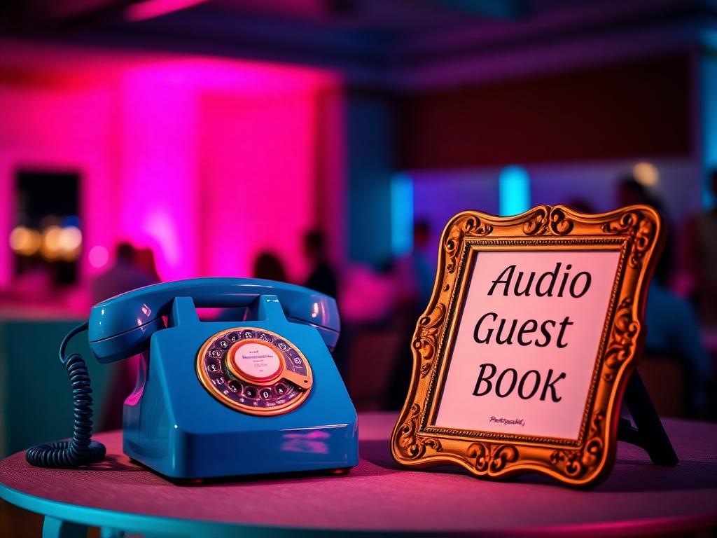 Audio Guestbook at a Miami-vibe event